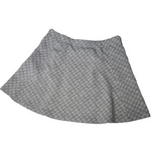 Ann Taylor Gray Textured Pattern Skirt XL
